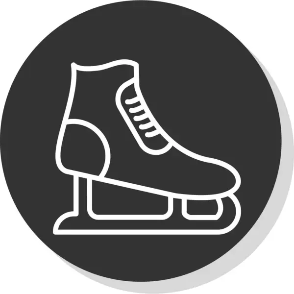 stock vector ice skating icon. simple vector illustration