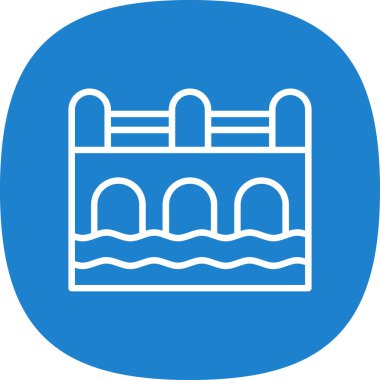Modern yapı simgesinin vektör illüstrasyonu