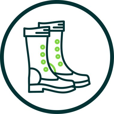 yürüyüş botları simgesi, vektör illüstrasyon tasarımı