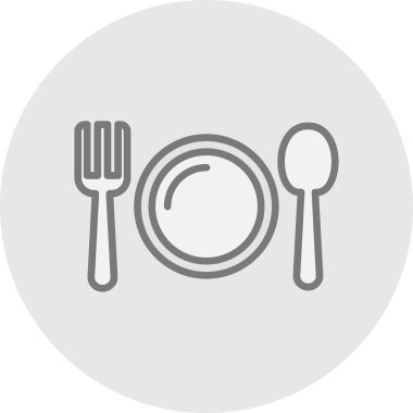 kaşık ve çatal vektör çizimi tasarımı