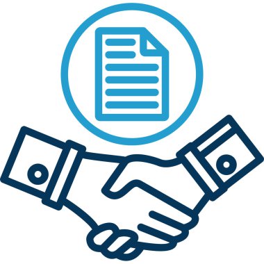 - Anlaştık. Web simgesi basit illüstrasyon