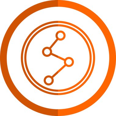 şebeke. Web simgesi basit illüstrasyon