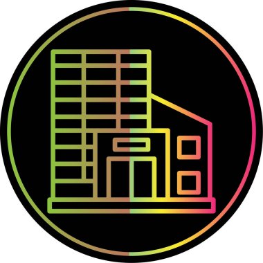 Basit Alışveriş Merkezi simgesi, vektör illüstrasyonu