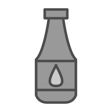 Şişe simgesinin vektör illüstrasyonu 