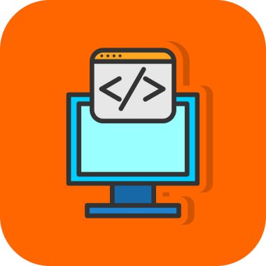 Web geliştirme vektör simgesi