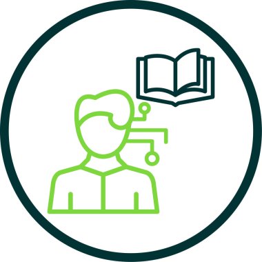 Öğrenci simgesi, vektör çizimi