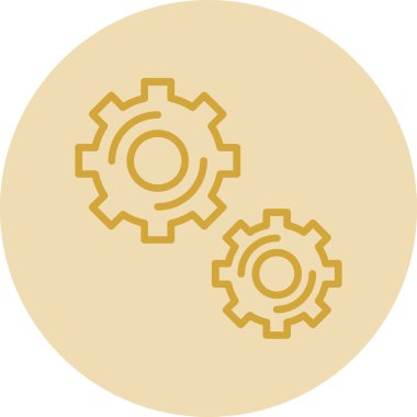 Teçhizat Web simgesi basit illüstrasyon