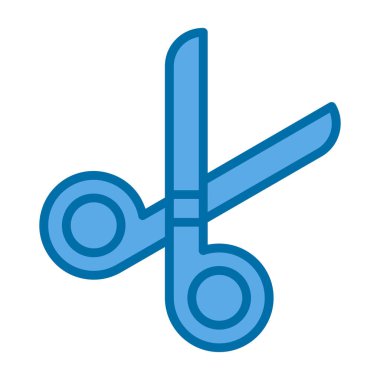 Makas simgesi, vektör illüstrasyonu 