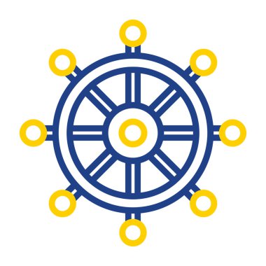 direksiyon simgesi vektör illüstrasyonu