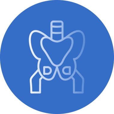 Kemik simgesinin vektör illüstrasyonu