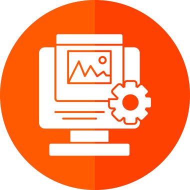 analitik iş finans simgesi ana hat biçiminde