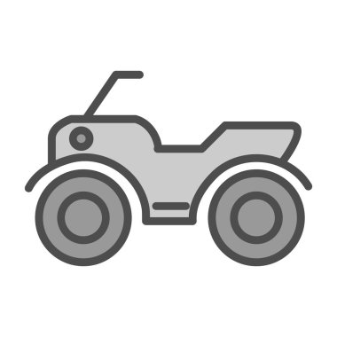 ATV araba simgesi vektör illüstrasyonu 