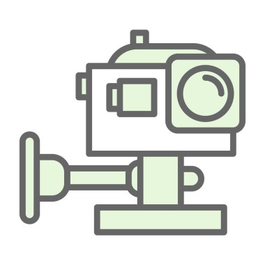 Eylem Kamerası simgesi, vektör illüstrasyonu basit tasarım