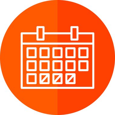 düz zamanlama simgesi, vektör tasarımı