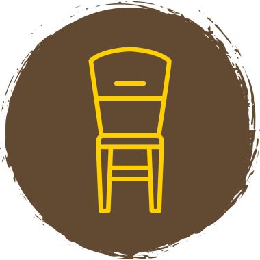 Sandalye. Web simgesi basit illüstrasyon                    