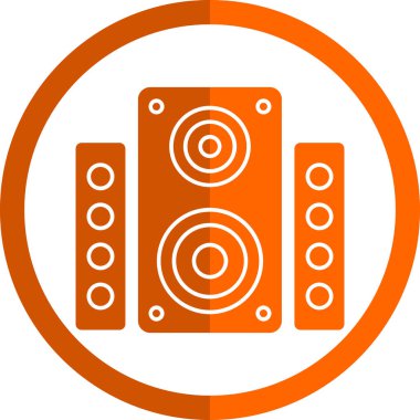 Müzik hoparlör satırı simgesi 