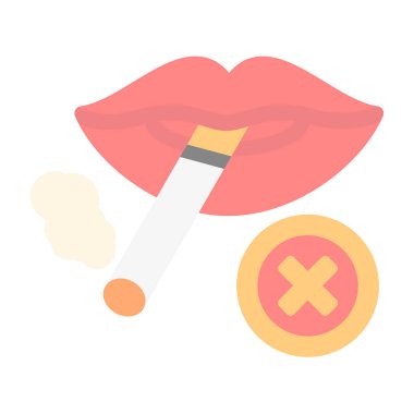 Hiç Sigara İçilmez işareti, vektör çizim 