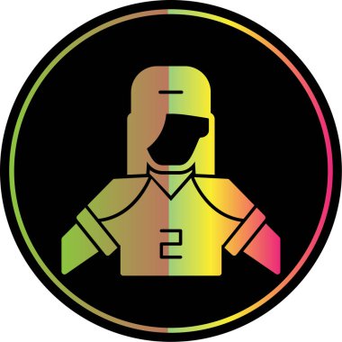 Kadın oyuncu simgesi, vektör illüstrasyonu 