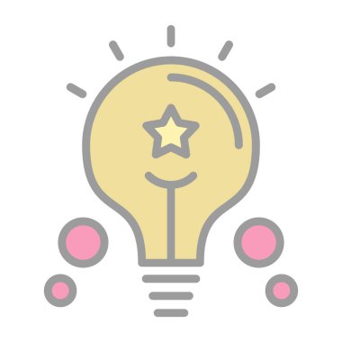 Ampul Simgesi, Vektör illüstrasyonu