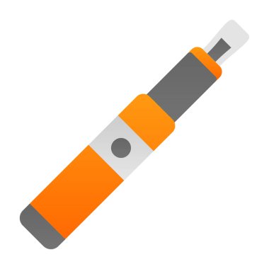 Basit yassı elektronik sigara ikonu 