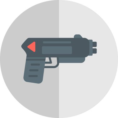 Şok tabancası ağ simgesi, vektör illüstrasyonu