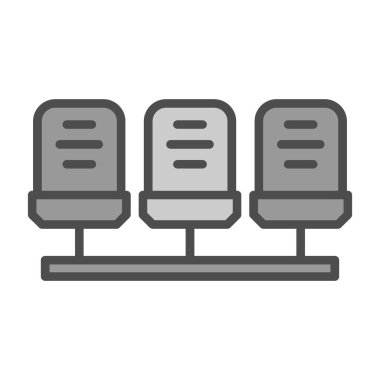 sunucu vektör simgesi. Beyaz arkaplanda izole edilmiş basit resimleme.