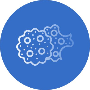 Kurabiye simgesi, vektör illüstrasyonu basit tasarım