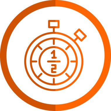 bir yuvarlak saatin vektör simgesi