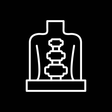 Satranç tahtası simgesi, vektör illüstrasyonu