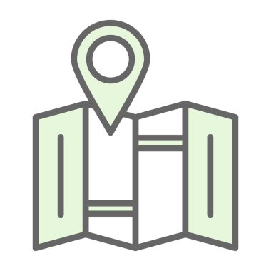 konum pin simgesi, vektör illüstrasyonu basit tasarım