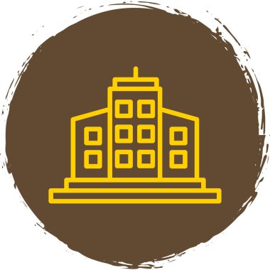 bina simgesi, basit vektör illüstrasyonu