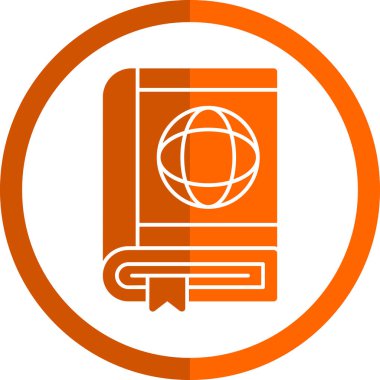 Düz pasaport simge vektör çizim