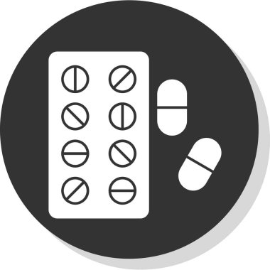 hap simgesi, vektör illüstrasyon tasarımı 