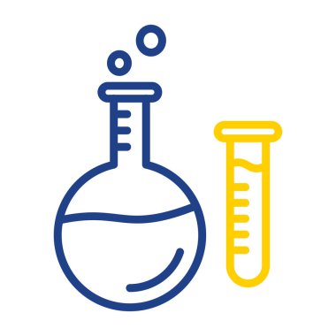 Vektör laboratuvar ikonu, vektör illüstrasyonu. Kimya konsepti                  