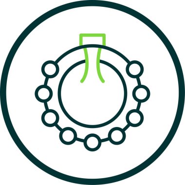 Cocotail 'in eşsiz dairesel vektör simgesi