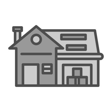 Ev simgesi, vektör illüstrasyonu basit tasarım