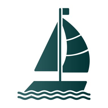 tekne web simgesi basit illüstrasyon