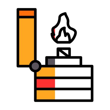 Daha hafif simgenin vektör illüstrasyonu 