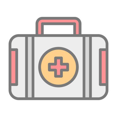ilk yardım kiti vektör simgesi 