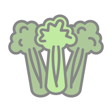 Kereviz simgesi, basit vektör çizimi. Sağlıklı yemek.