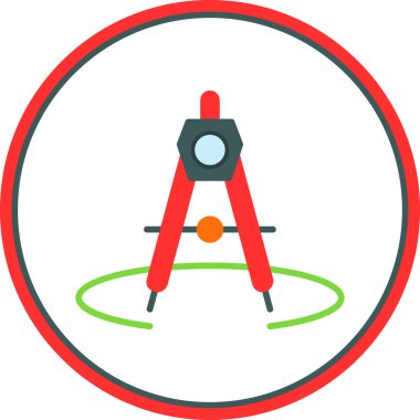 Pusula. Web simgesi basit illüstrasyon 