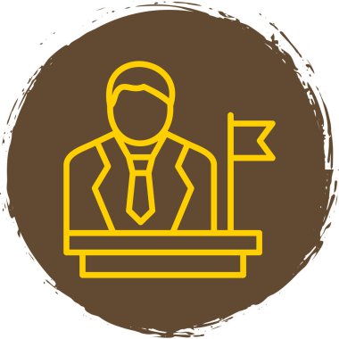 Evrak çantalı bir adamın vektör çizimi