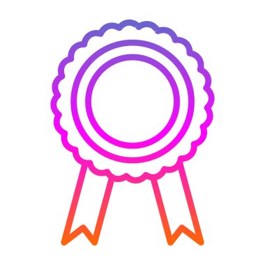 Madalya. Web simgesi basit illüstrasyon