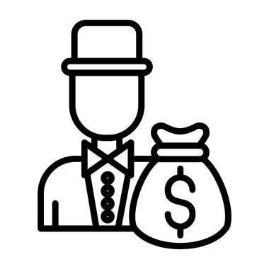 iş simgesi, basit vektör illüstrasyonu