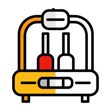 Çizgi film simgesinin vektör çizimi
