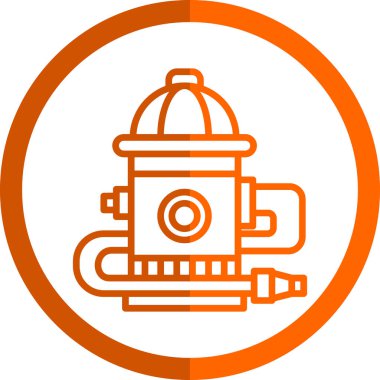 yangın musluğu simgesi vektörü 