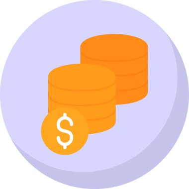 Para için. Web simgesi basit illüstrasyon