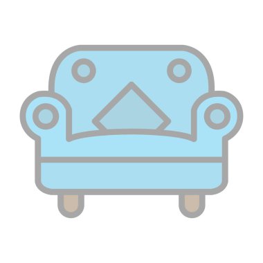 Kanepe. Web simgesi basit tasarım