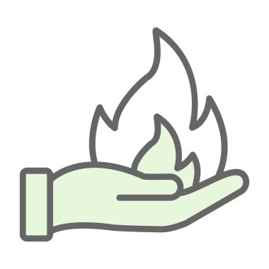 Ateş simgesi, satır ve doldurma biçimi