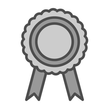 Madalya. Web simgesi basit illüstrasyon